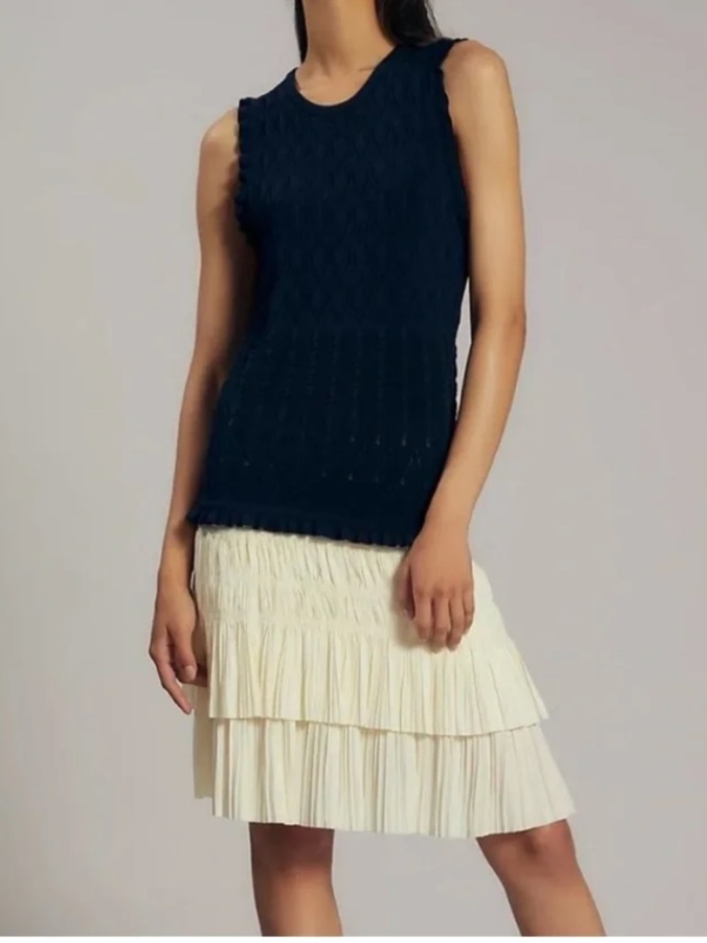 Anthropologie Current Air Pleated Mini Dress